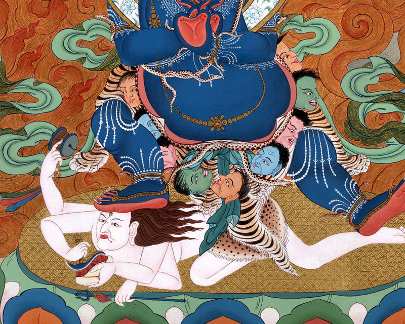 Bhutadamara Thangka | Vajrapani Painting | Guardian of all Deities