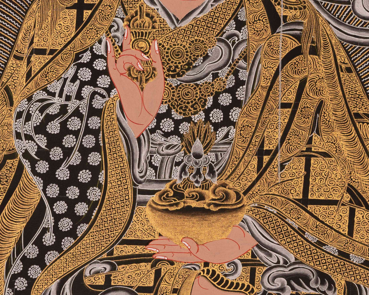 Guru Rinpoche Thangka | Traditional Tibetan Art | Wall Decors