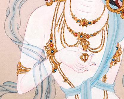 Vajrasattva Thangka | Tibetan Bodhisattva Art