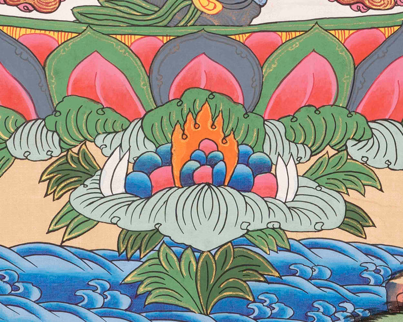 White Tara Thangka | Religious Tibetan Artwork | Wall Decors