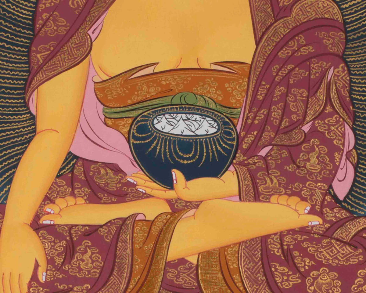 Gautam Buddha Thangka | Original Tibetan Buddhist Religious Painting