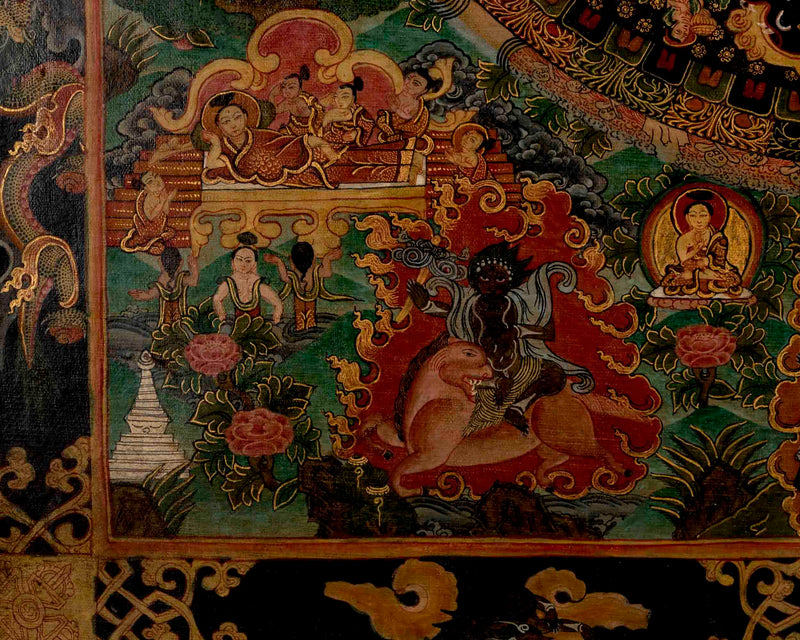 Vajravarahi Yogini Mandala | Traditional Tibetan Thangka | Wall Decors
