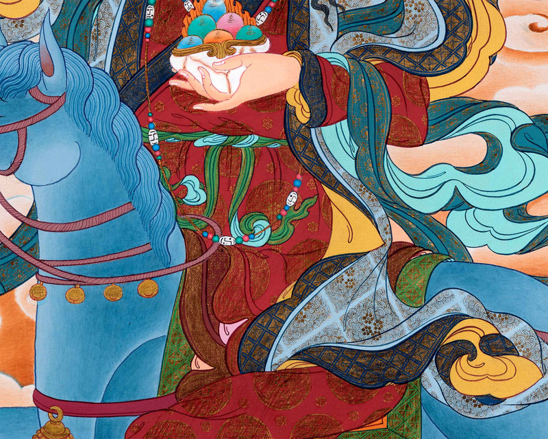 Achi Tsogyal Thangka | Blessing of Achi Chokyi Drolma | Religious Wall Hanging