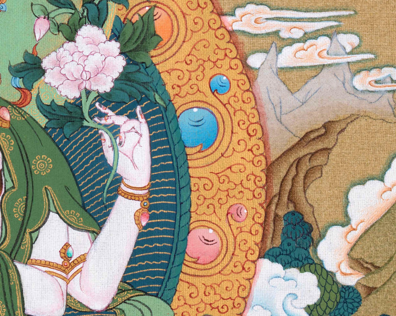 Chenrezig Thangka | Lord Of Compassion | Buddhist Deity