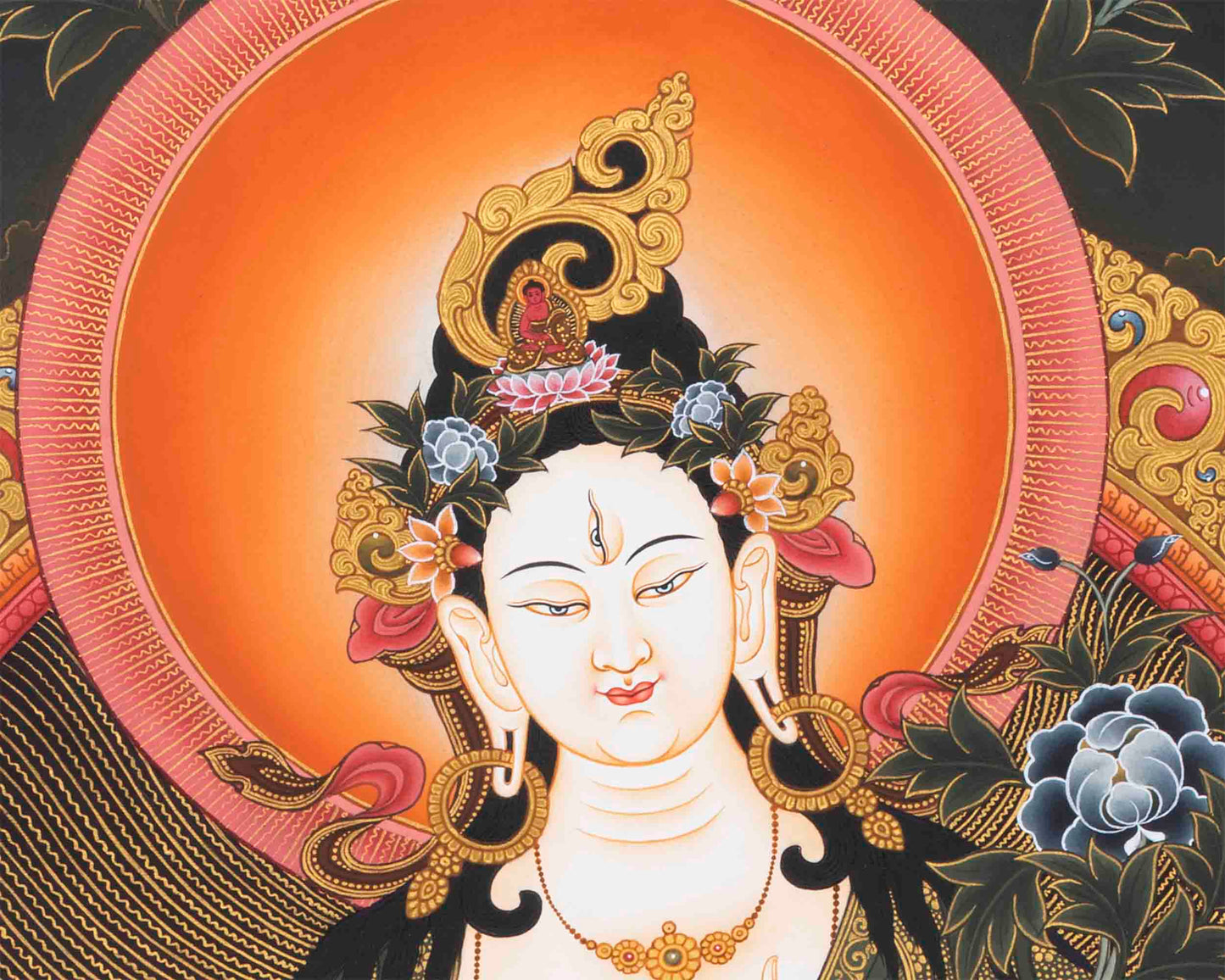 White Tara Print | Religious Digital Printing | Wall Decors