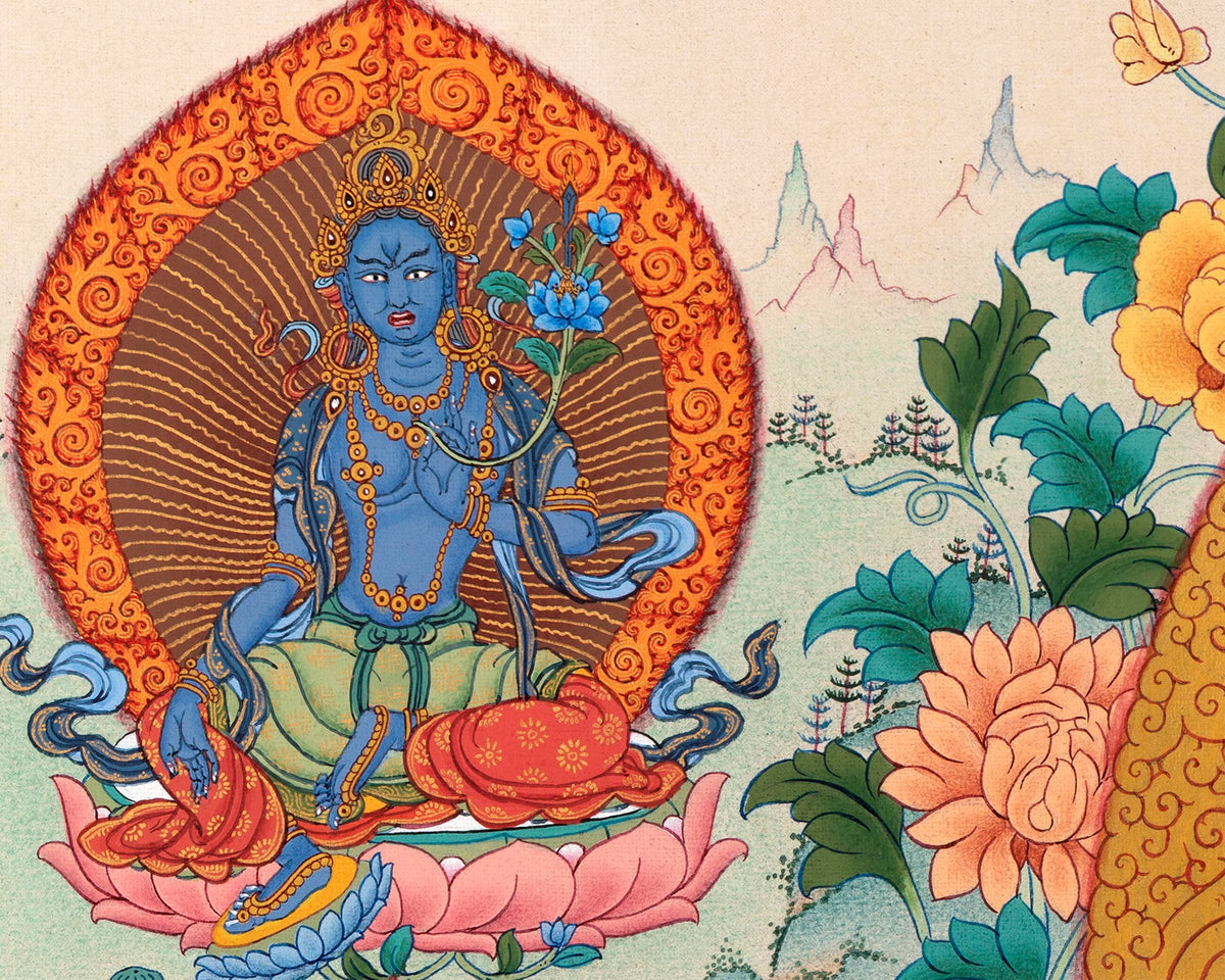 21 Tara Print | Twenty-One Tara Thangka of the Chandragomin Tradition