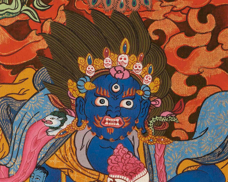 Palden Lhamo Thangka |  Religious Buddhist Altar Art Decor