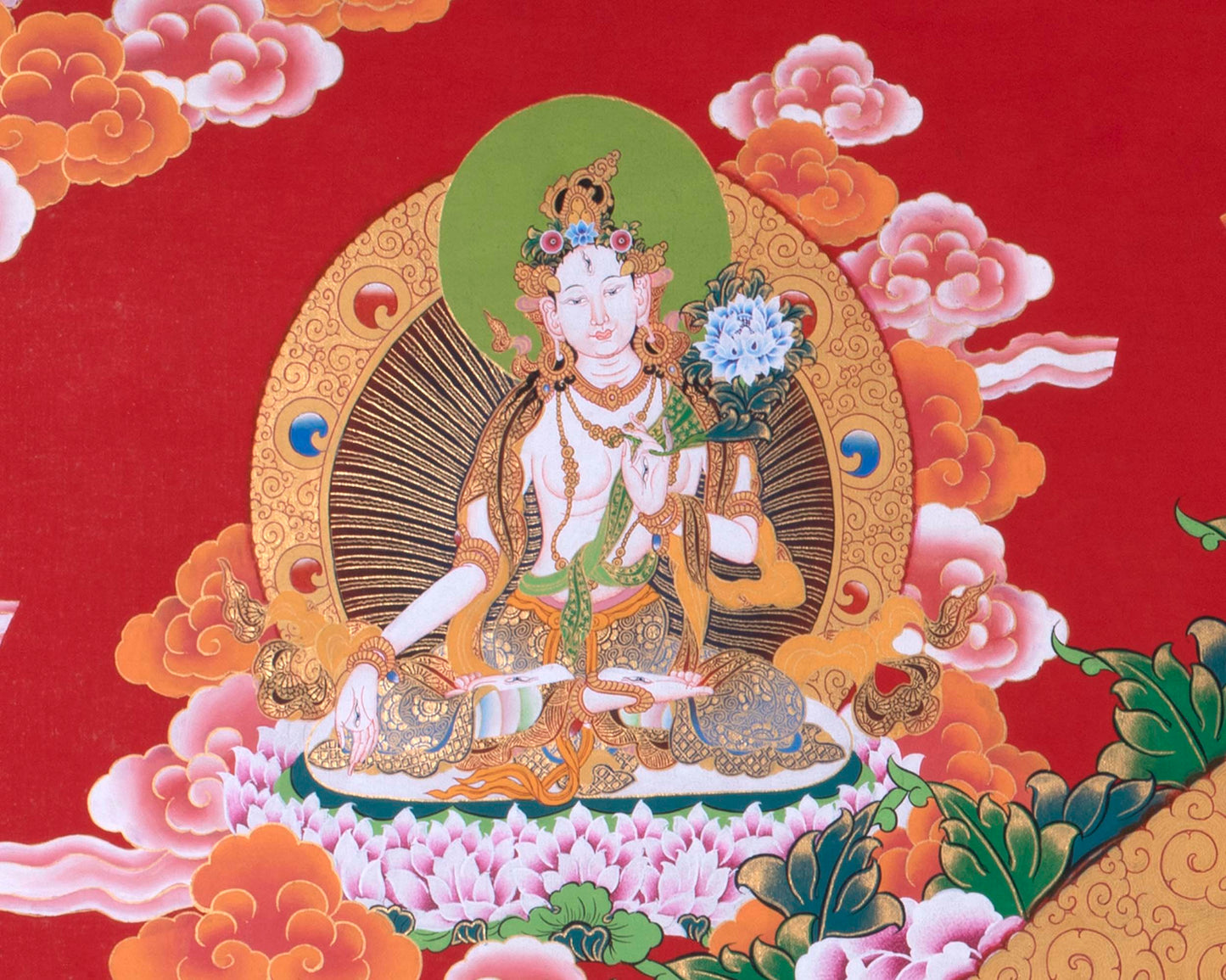 Avalokiteshvara Chenrezig Thangka | Traditional Buddhist Painting