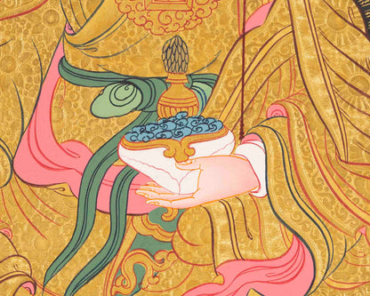 Guru Rinpoche Thangka | Traditional Handpainted Art | Wall Decors