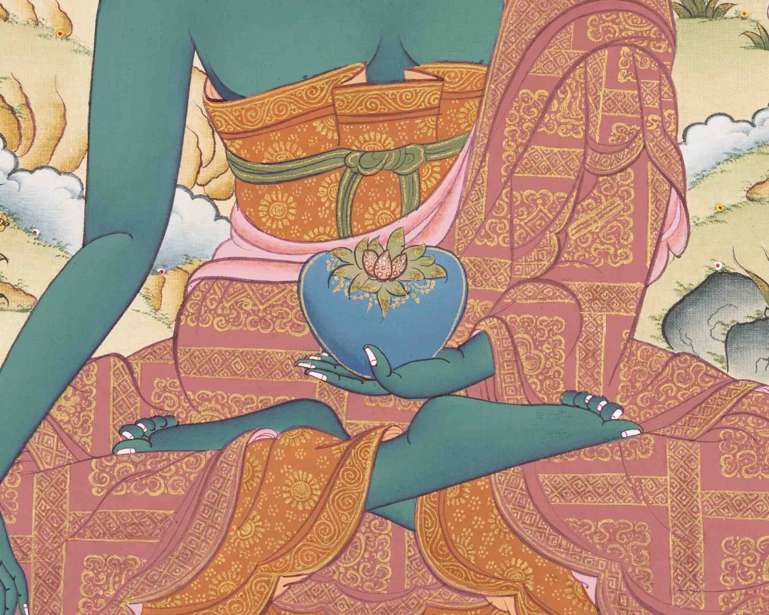Thangka Of Medicine Buddha | Healing Buddha | Traditional Art