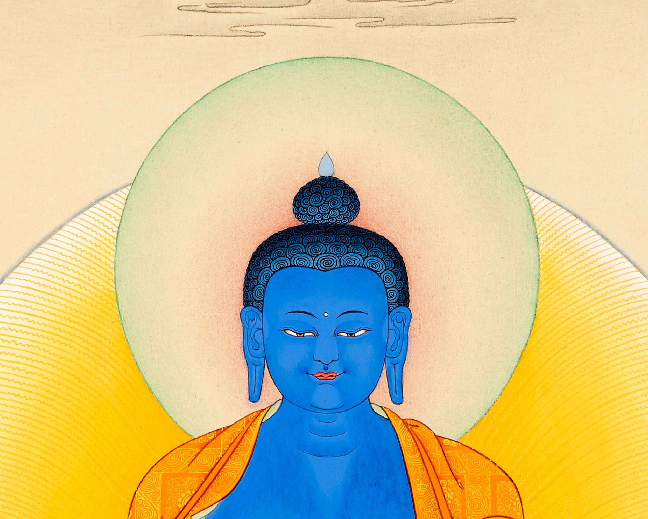 Buddha Akshobhya Thangka Print
