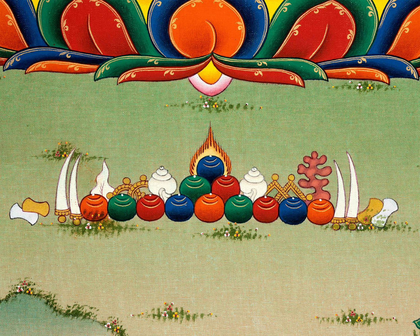 Thangka Artistry of Vairocana Buddha | Thangka Print of Universal Harmony | High Quality Print For Thangka Print