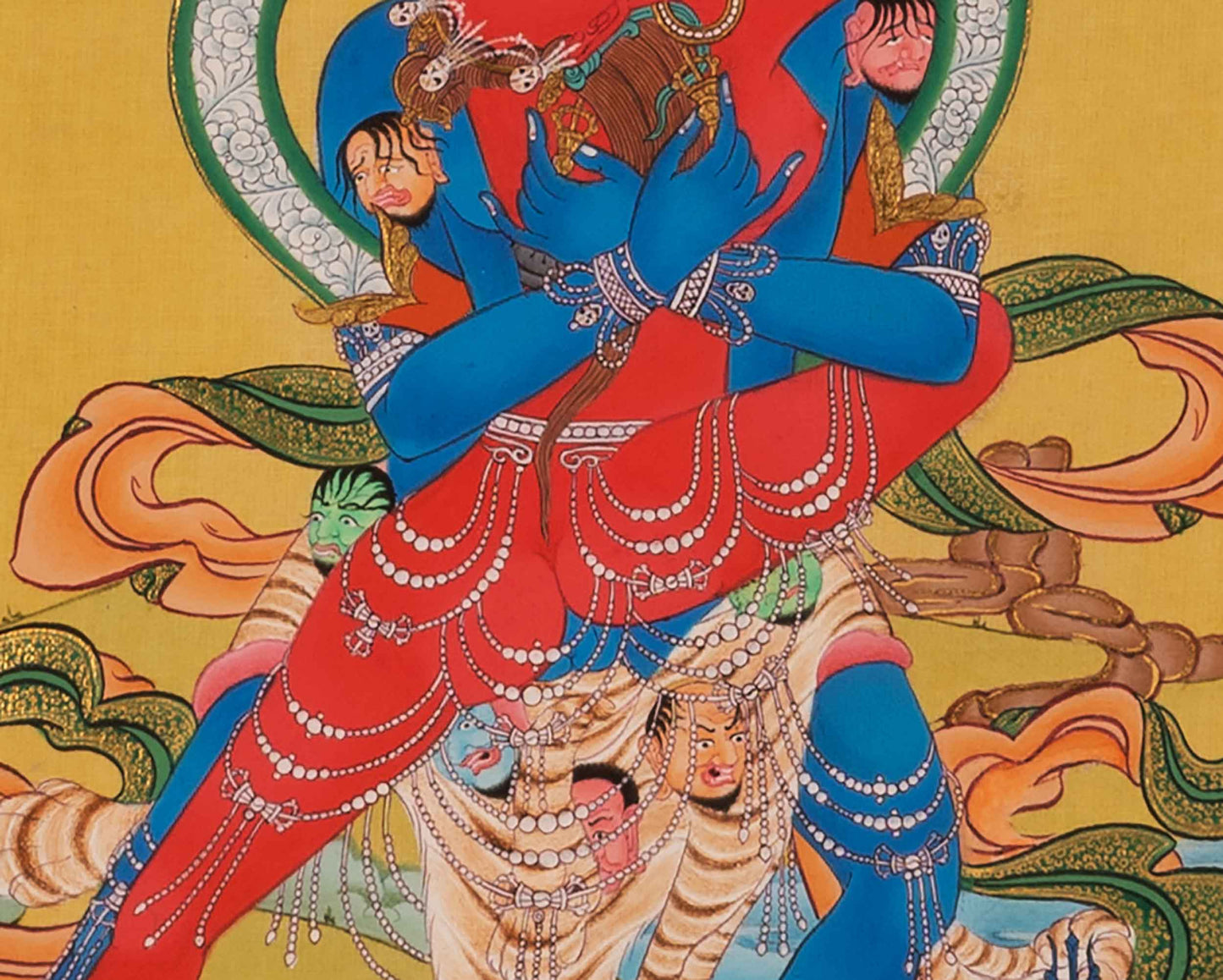 Hand-Painted Chakrasamvara Empowerment Thangka | Tibetan Yidam Thangka