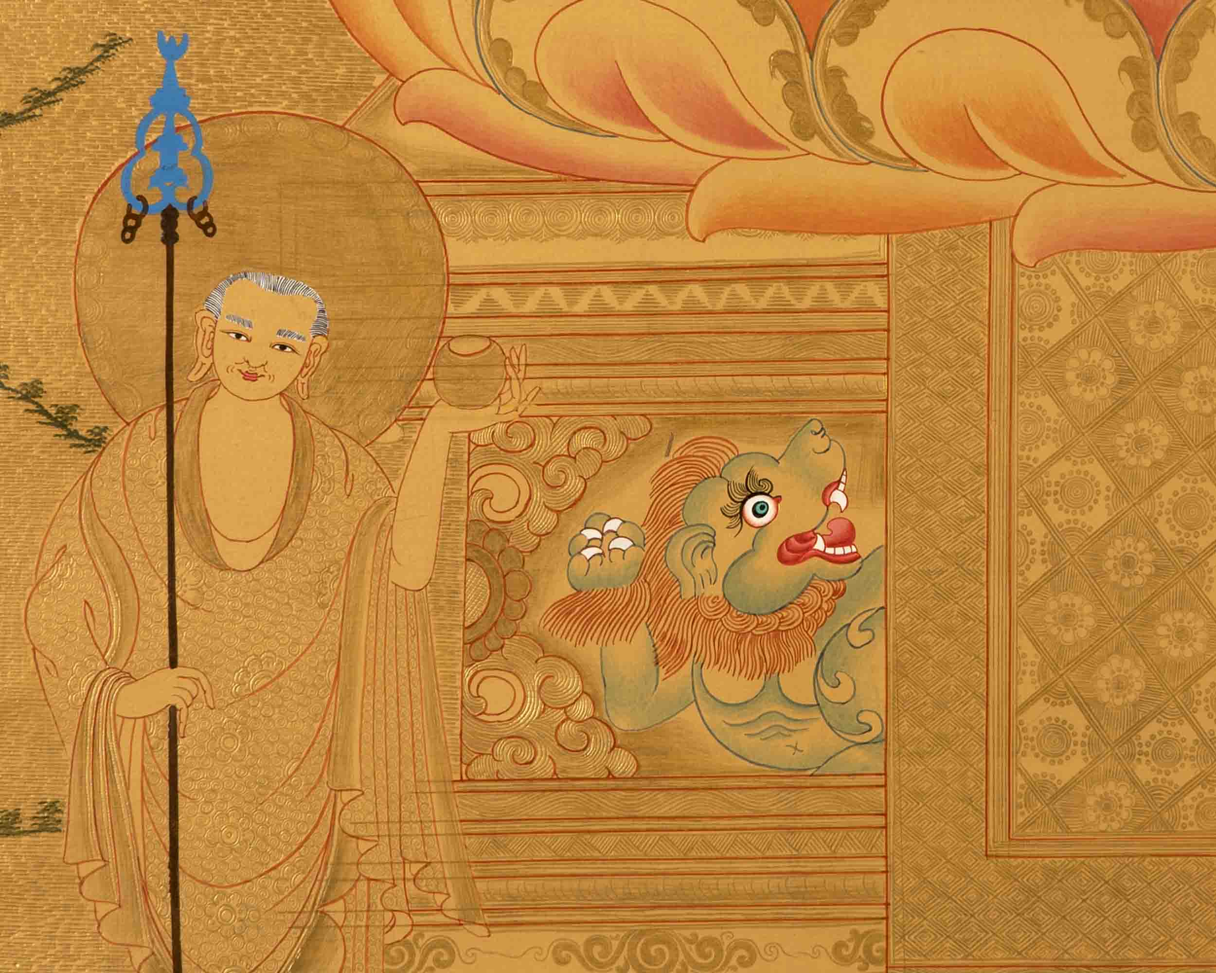 Tibetan Shakaymauni Thangka | Tibetan Buddha Artwork