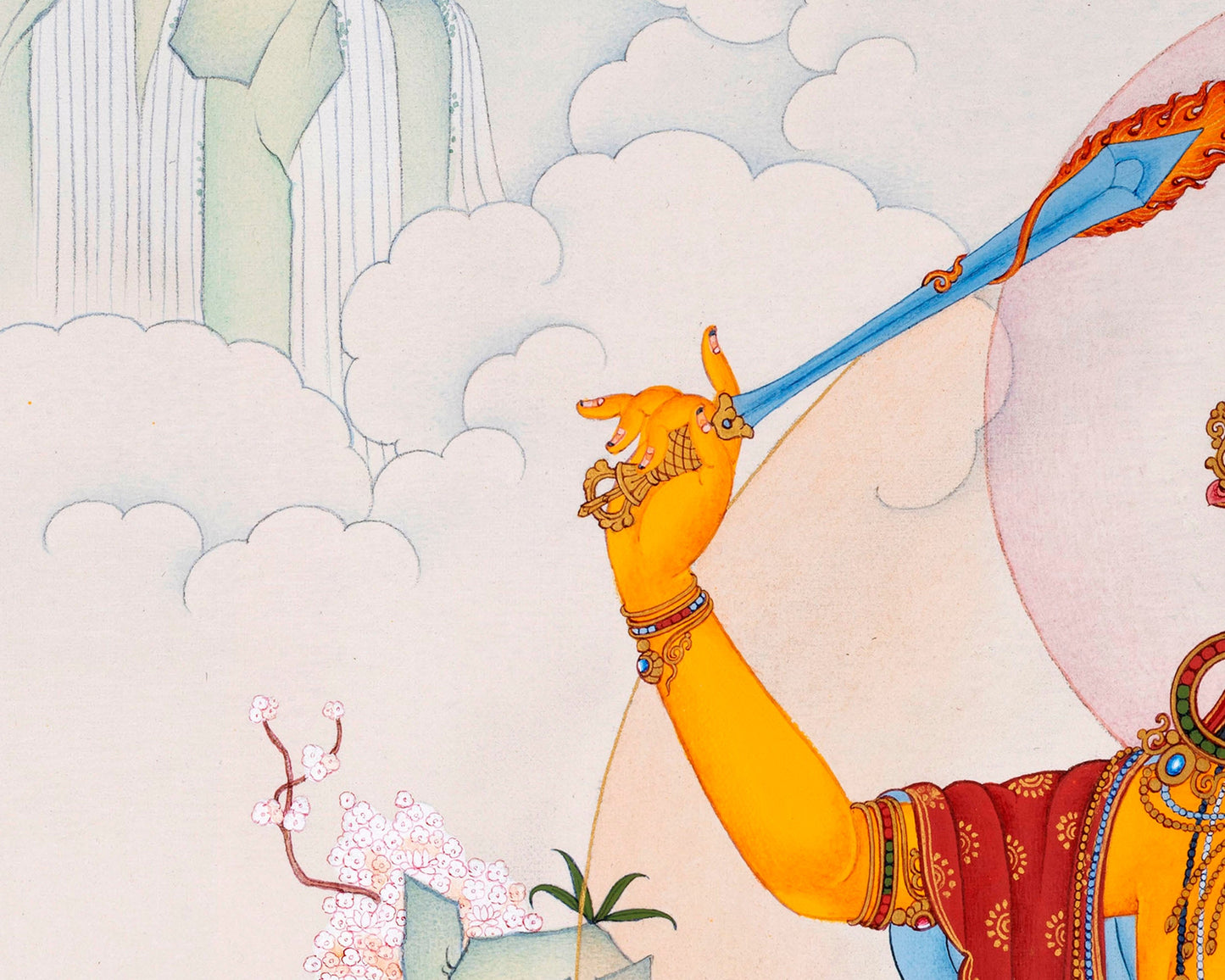 Manjushri Thangka | Tibetan Deity Art