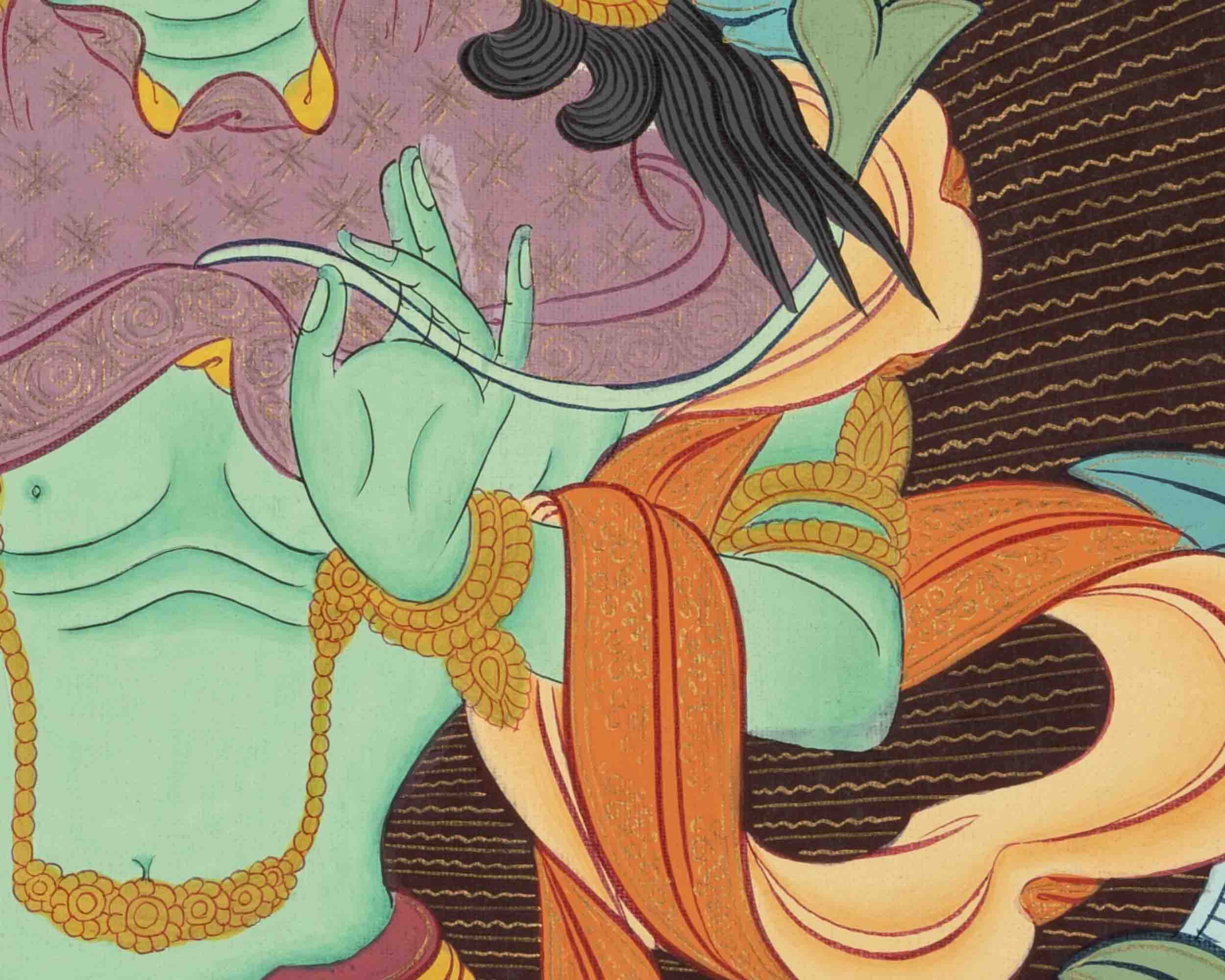 Green Tara Thangka | Healing Female Deity | Buddhist Gift Ideas