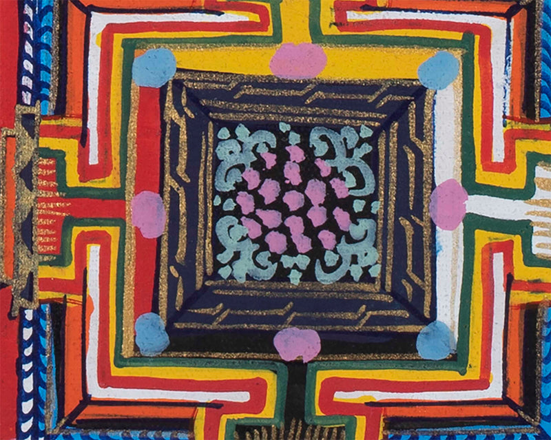 Kalachakra Mandala Thangka | Religious Buddhist Art