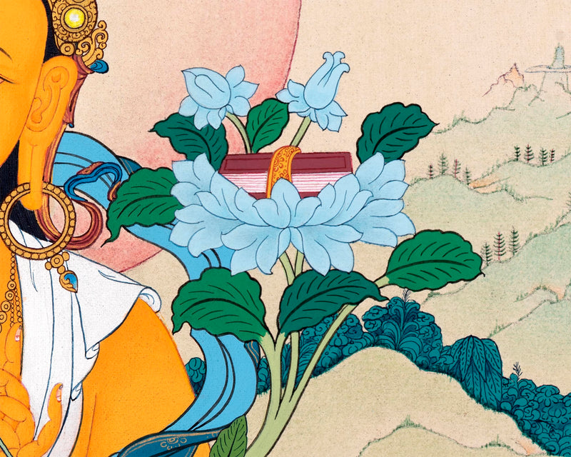 Manjushree | Bodhisattva Thangka | Traditionally Hand-painted Buddhist Art