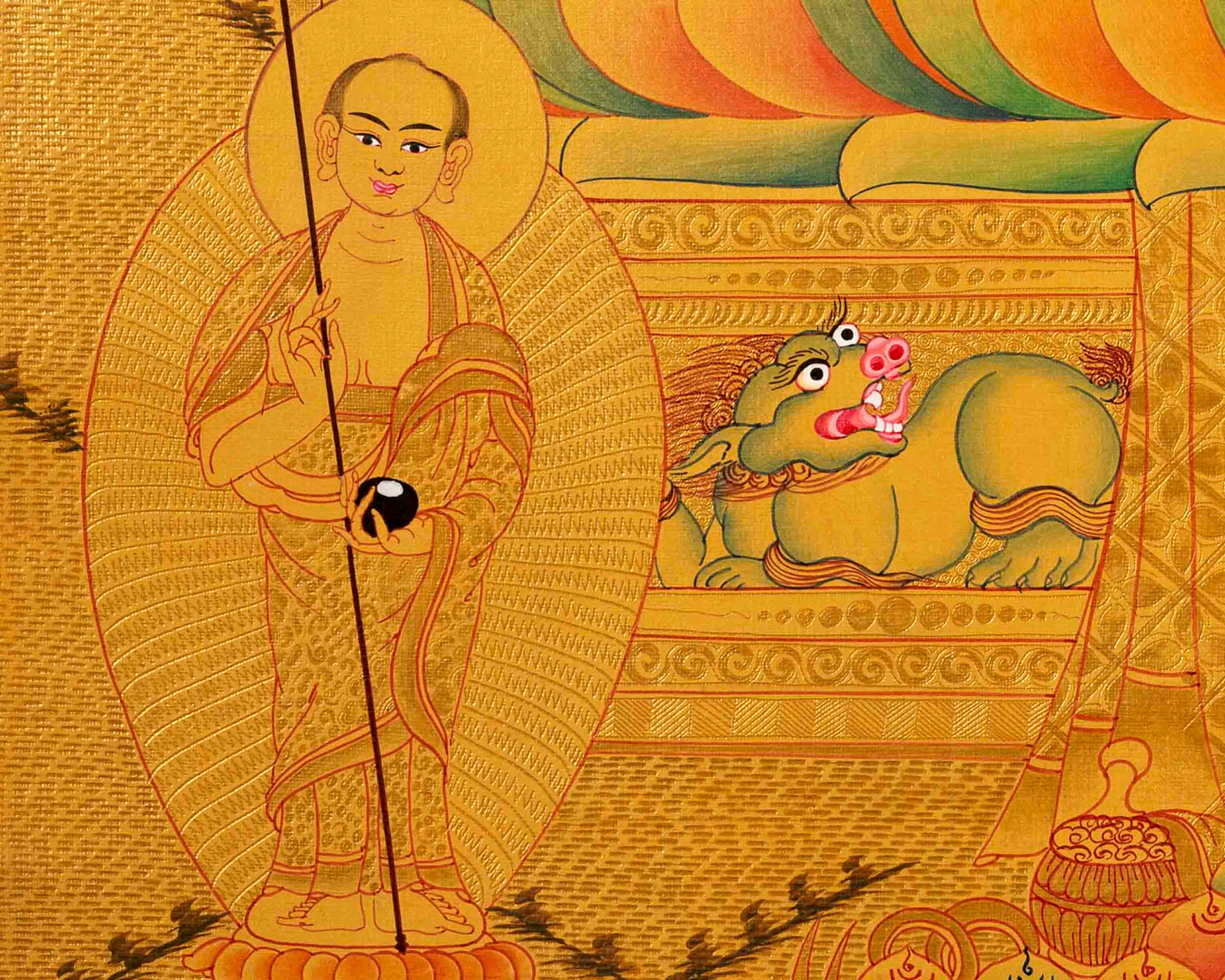 Buddha Shakyamuni Thangka | Yoga Meditation Art