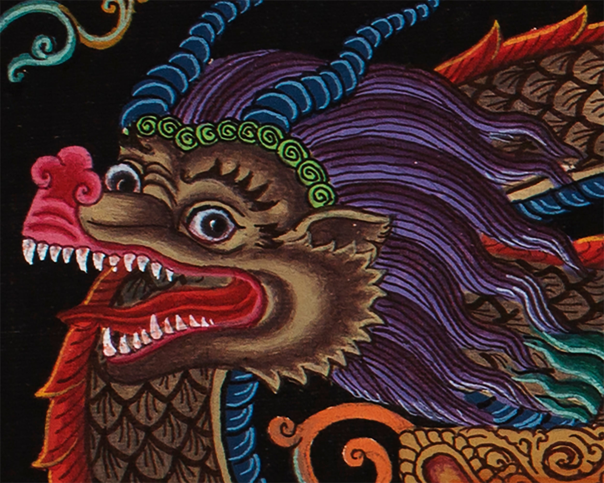 Newari Ganesh Thangka Digital Prints | 4Armed Ganesh