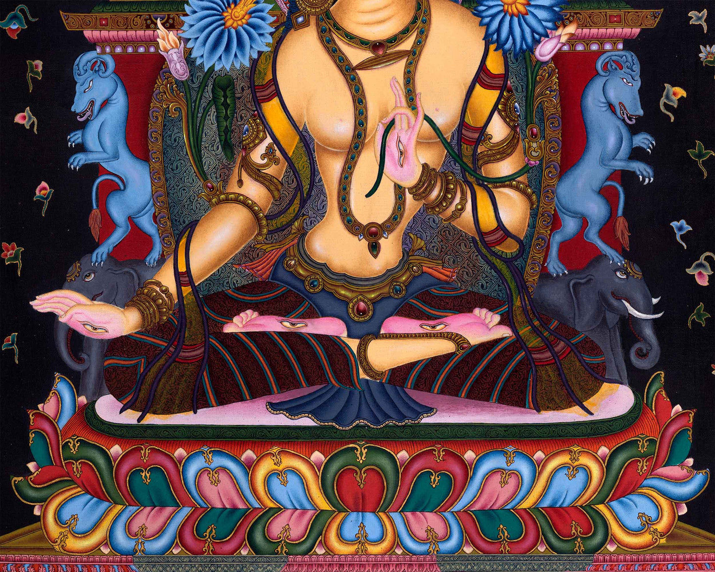 High-Quality White Tara Giclee Thangka Print | Tara Bodhisattva Print | Tibetan Buddhism Artwork