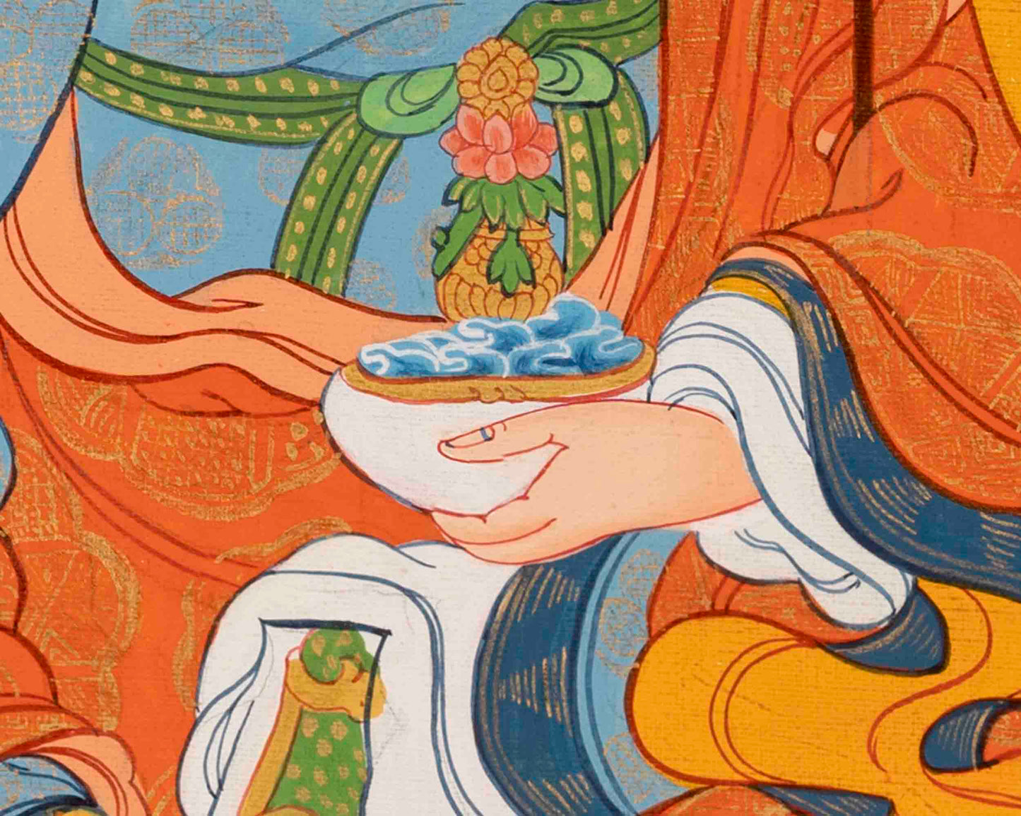 Guru Padmasambhava Thangka | Religious Painting | Wall Decors