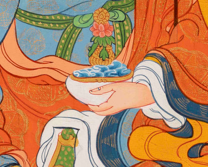 Guru Padmasambhava Thangka | Religious Painting | Wall Decors