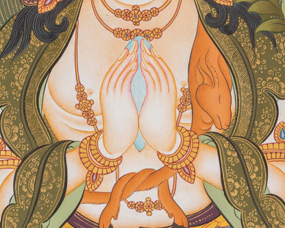 Bodhisattva Avalokiteshvara Tapestry | Chengrezig Thangka