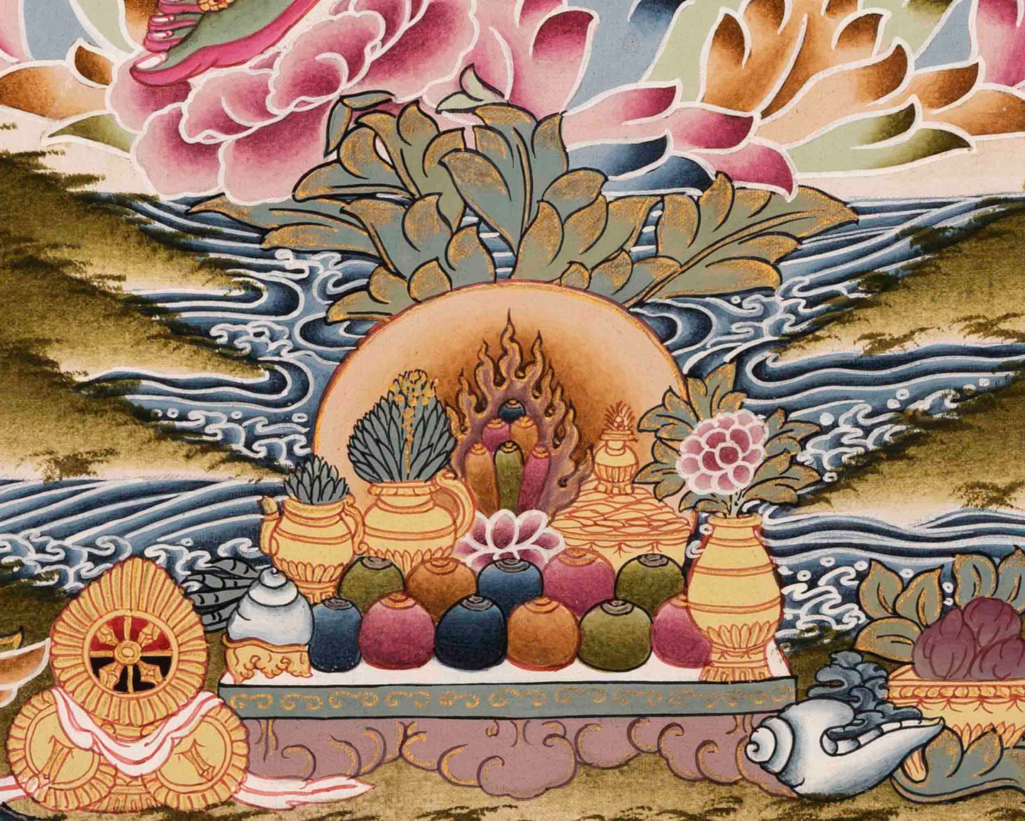 Green Tara Thangka | Traditional Artwork | Wall Hanging Decors