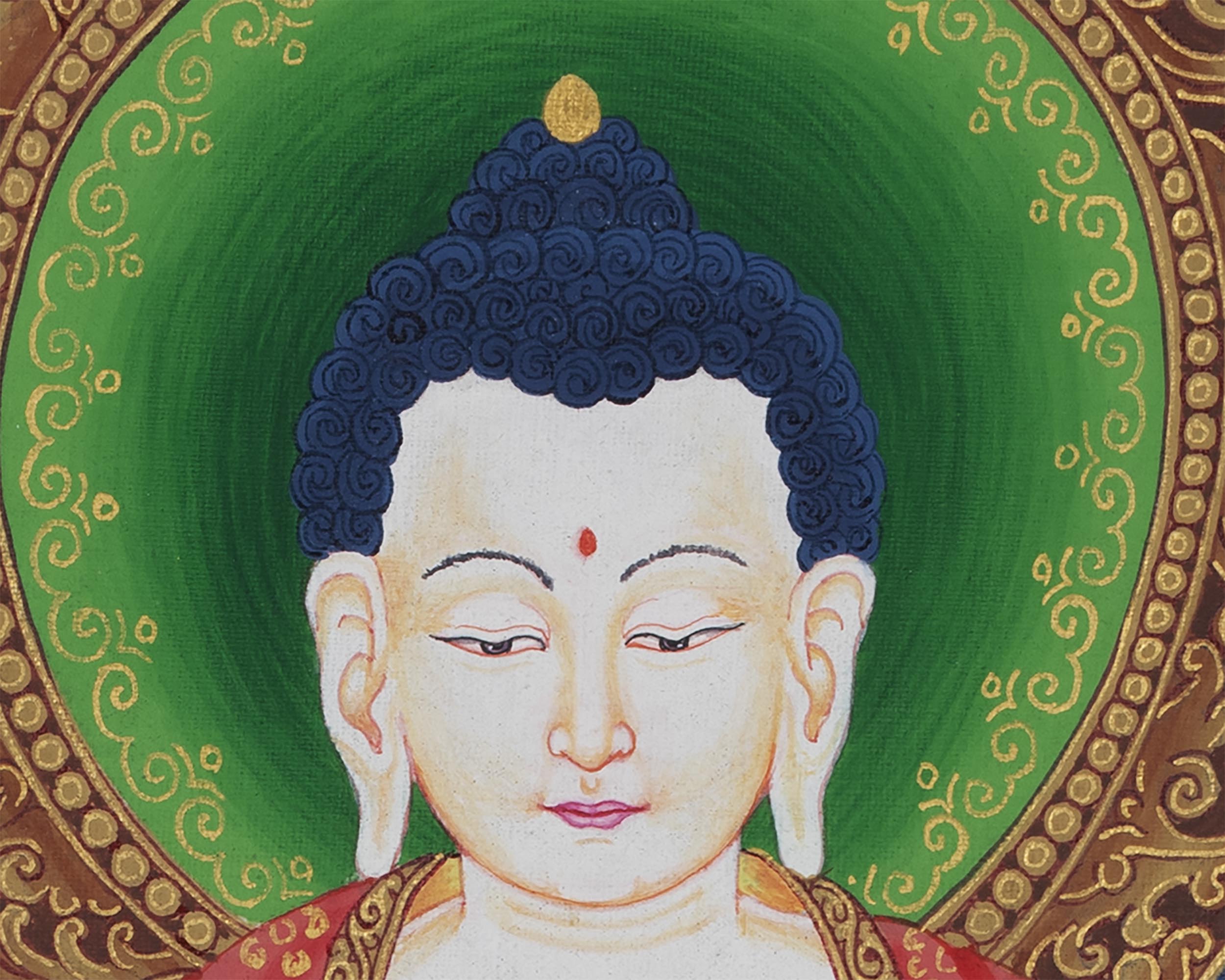 Vairochana Buddha | Thangka Print | Wall Decors