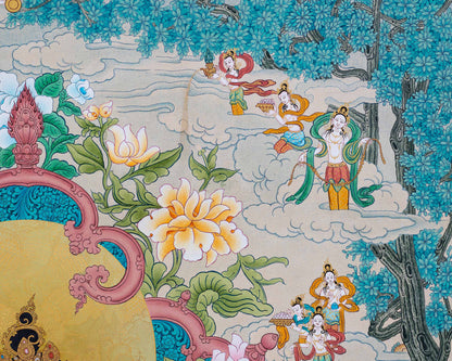 White Tara Thangka, High Quality Tara Thangka Print