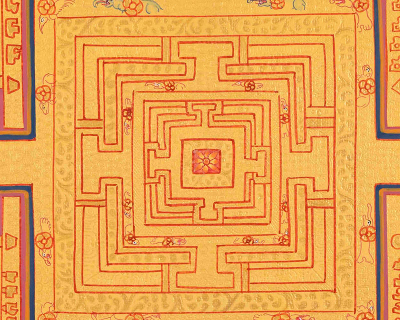 Religious Mandala Thangka | Tibetan Artwork | Traditional Wall Decors