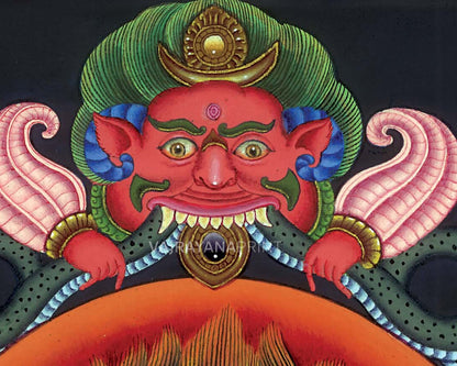 4 Armed Mahakala Thangka | High Quality Giclee Print | Spiritual Gift Ideas