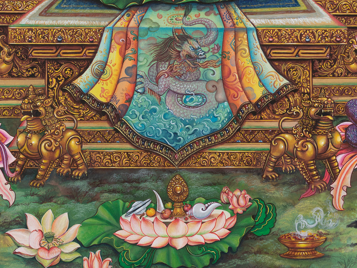 Tibetan White Tara | Newari Art Style