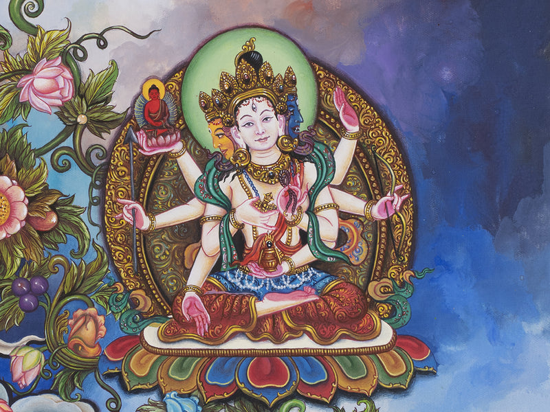 Tibetan White Tara | Newari Art Style