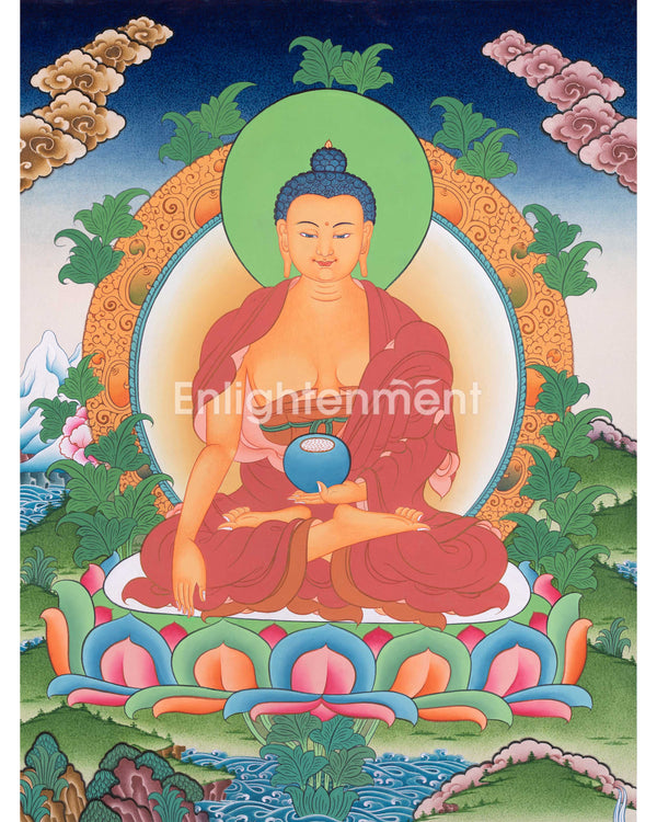 Traditional Gautama Buddha Thangka