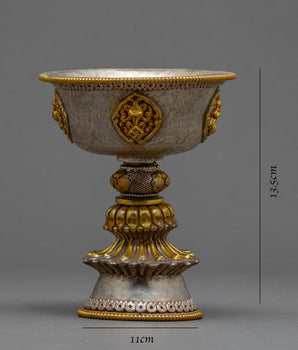 Handcrafted Butter Lamp | Buddhist Ritual Item