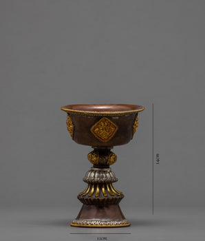 Tibetan Butter Lamp | Offering Lamps | Buddhist Ritual Items | Himalayan Crafts