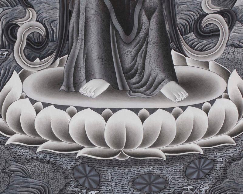 Bodhisattva Thangka Print | Manjushri, White Tara, Green Tara | Digital Decor