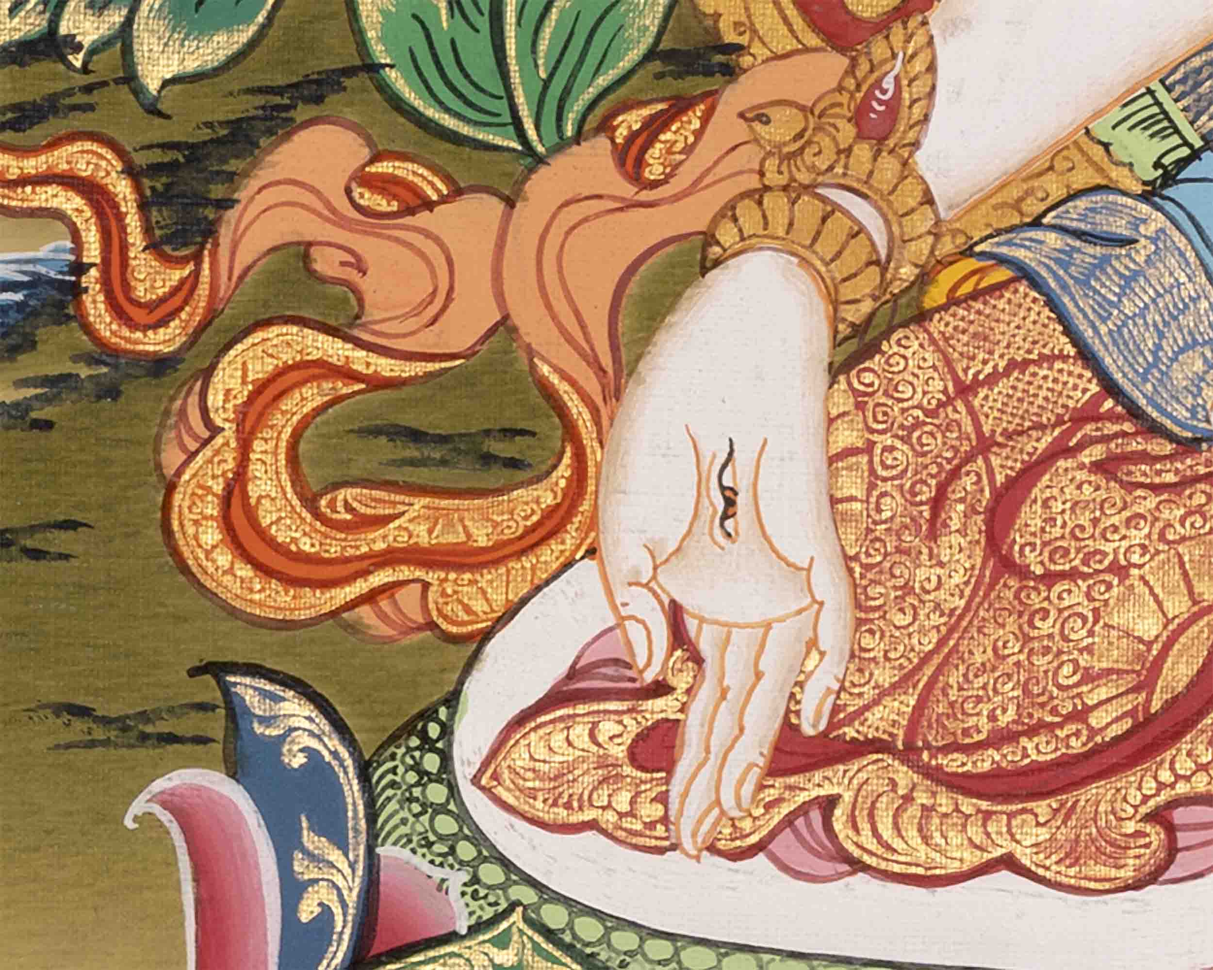 White Tara Thangka | Religious Buddhist Art | Wall Decors
