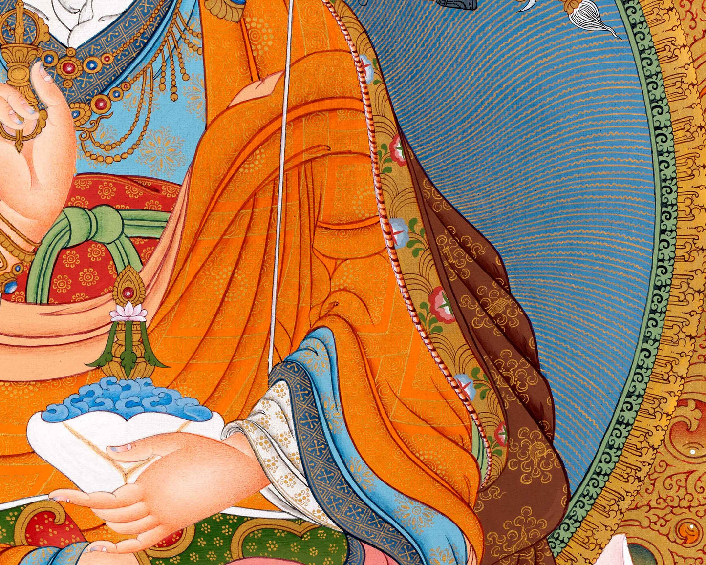 Guru Rinpoche Thangka | Tibetan Canvas Print