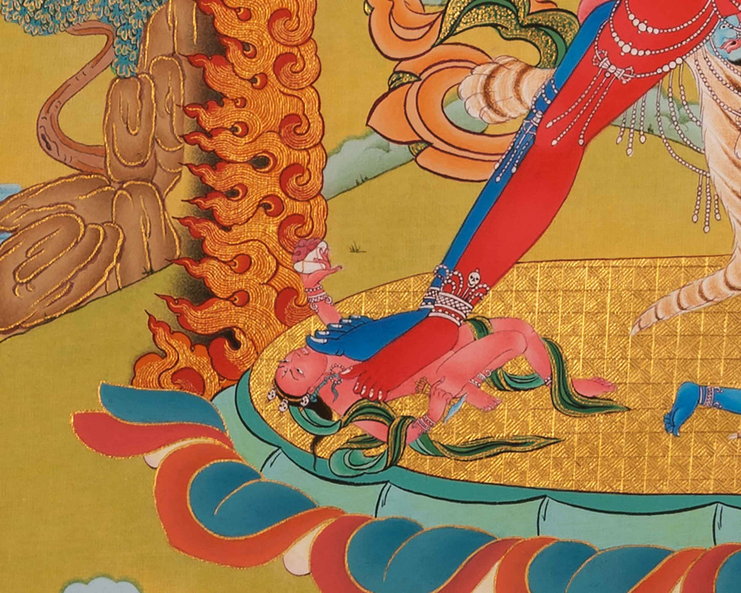 Hand-Painted Chakrasamvara Empowerment Thangka | Tibetan Yidam Thangka