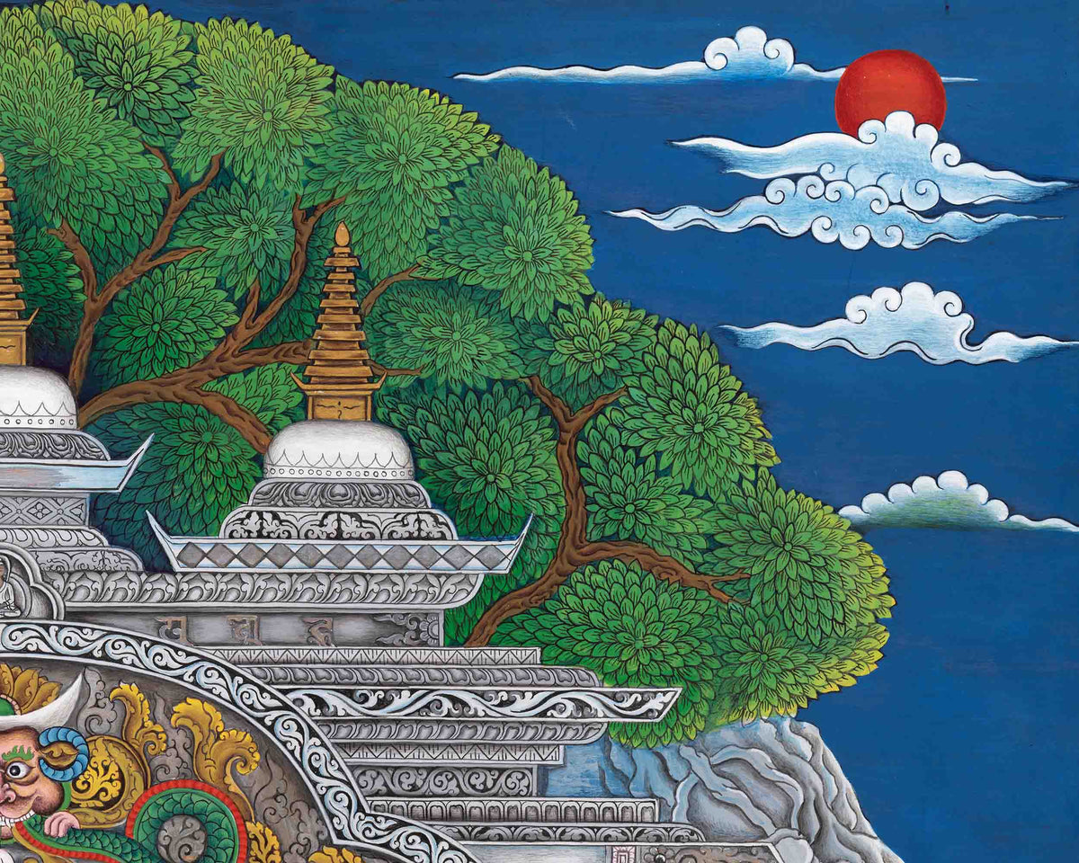White Tara Thangka Print | Buddhist Art for Decor