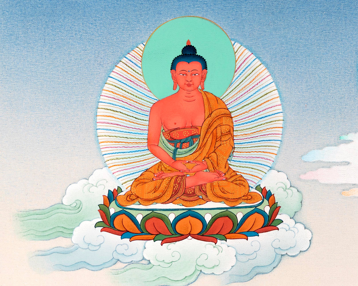 8 Medicine Buddha | Bhaisajyaguru Digital Thangka print