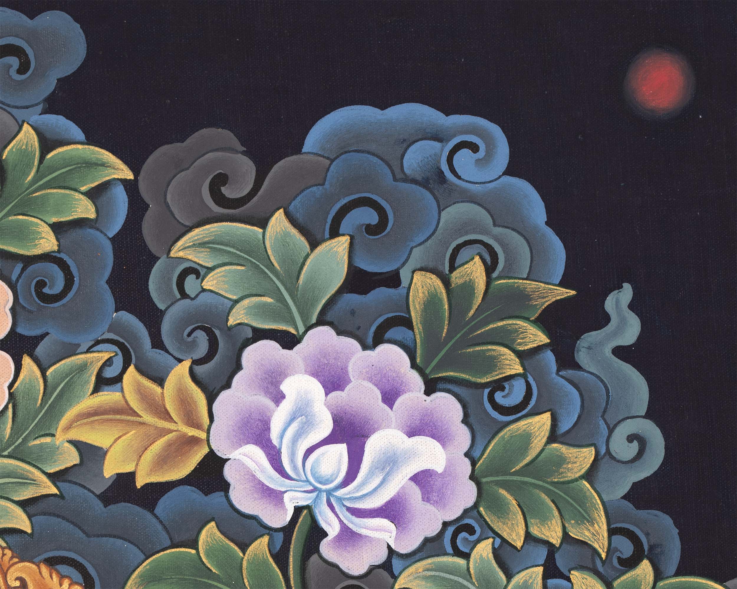 Kubera Print | Handmade Newari Thangka