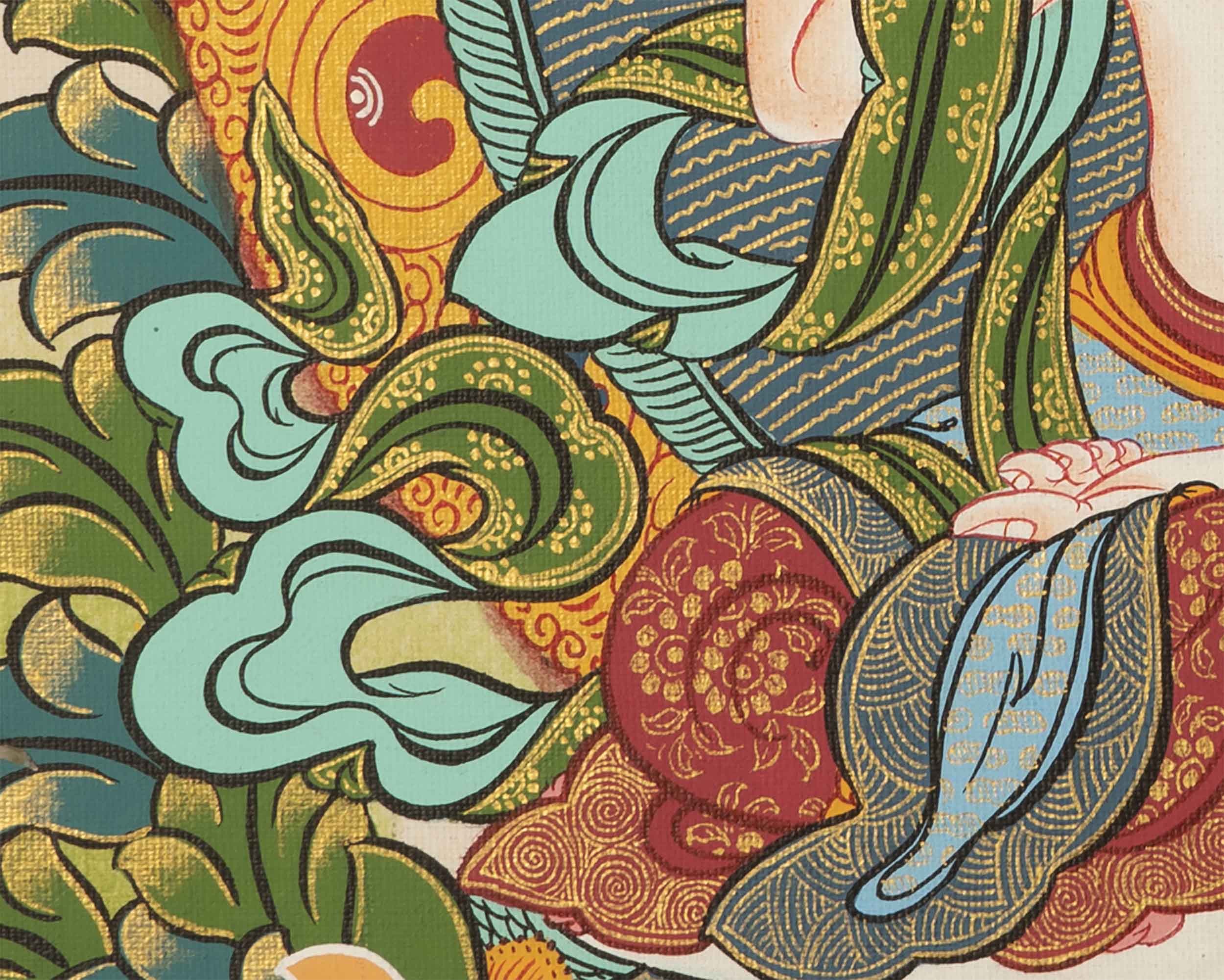 Small Size Vajrasattva Thangka | Buddhist Shrine Room Decor