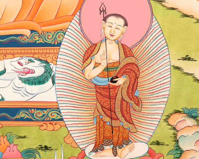 Shakyamuni Buddha Painting | Buddhist Religious Art | Buddhist Gift Idea