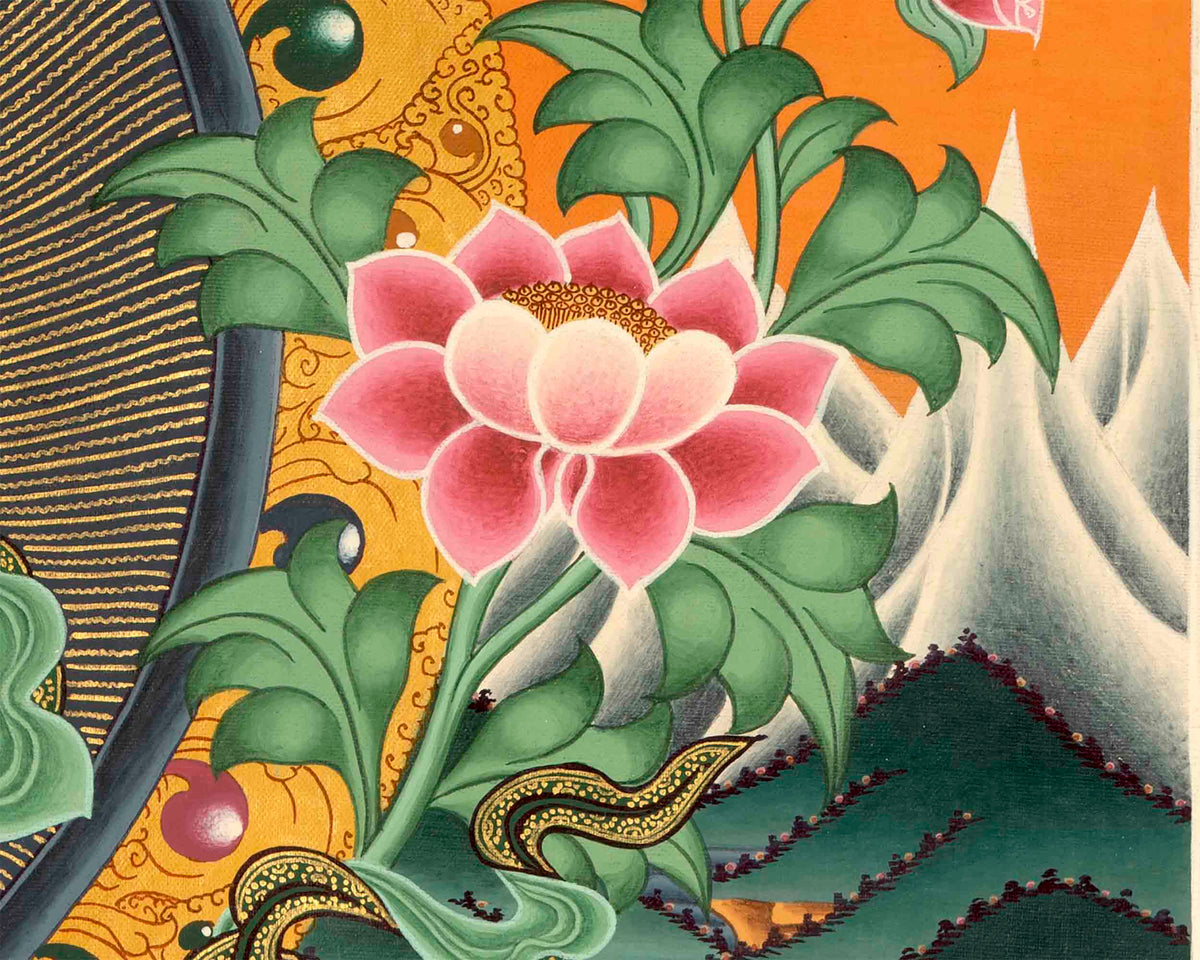 White Rara Painting Thangka | Tibetan Bodhisattva Art