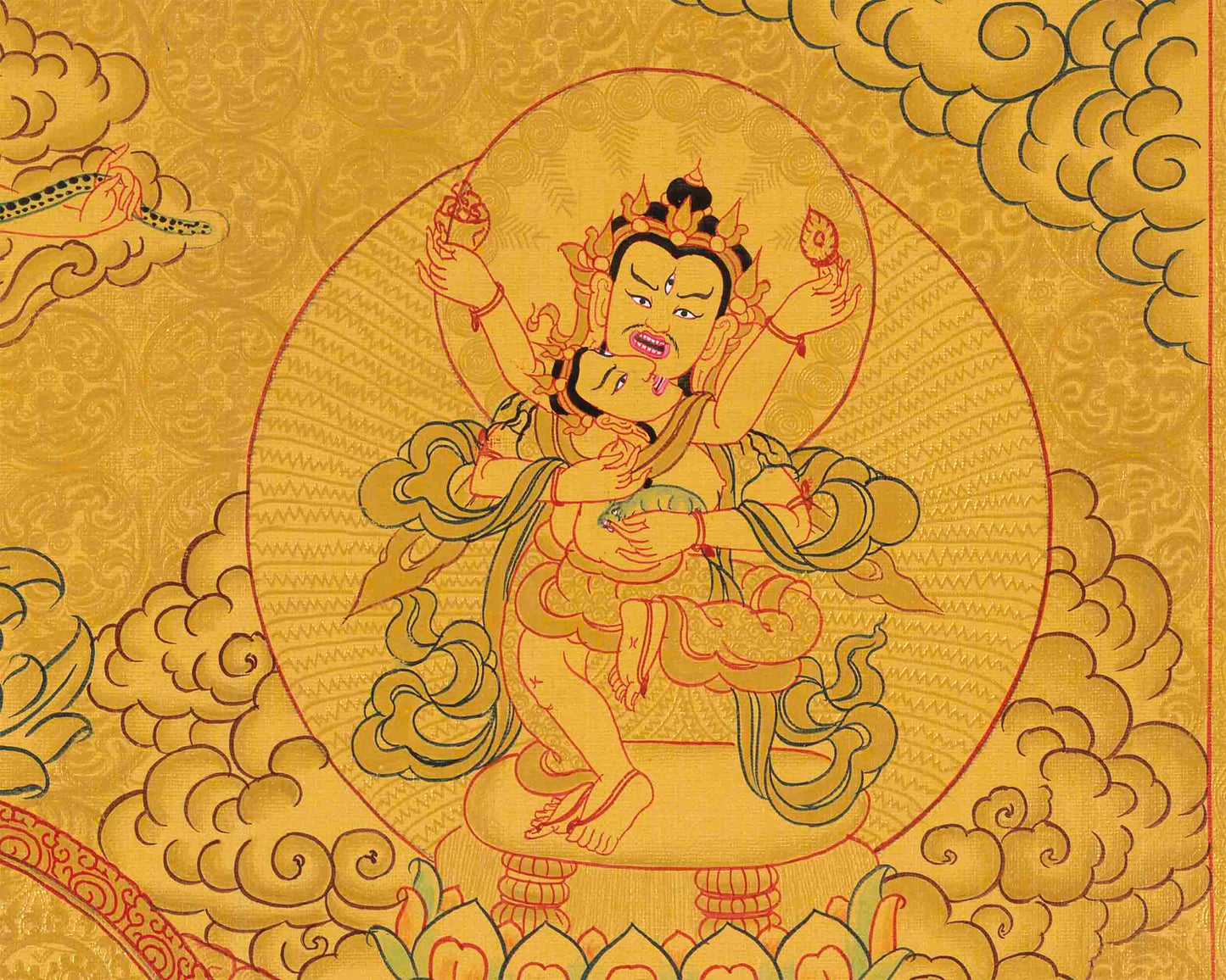 Dzambala Thangka Print | Wall Decoration