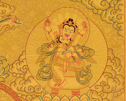 Dzambala Thangka Print | Wall Decoration